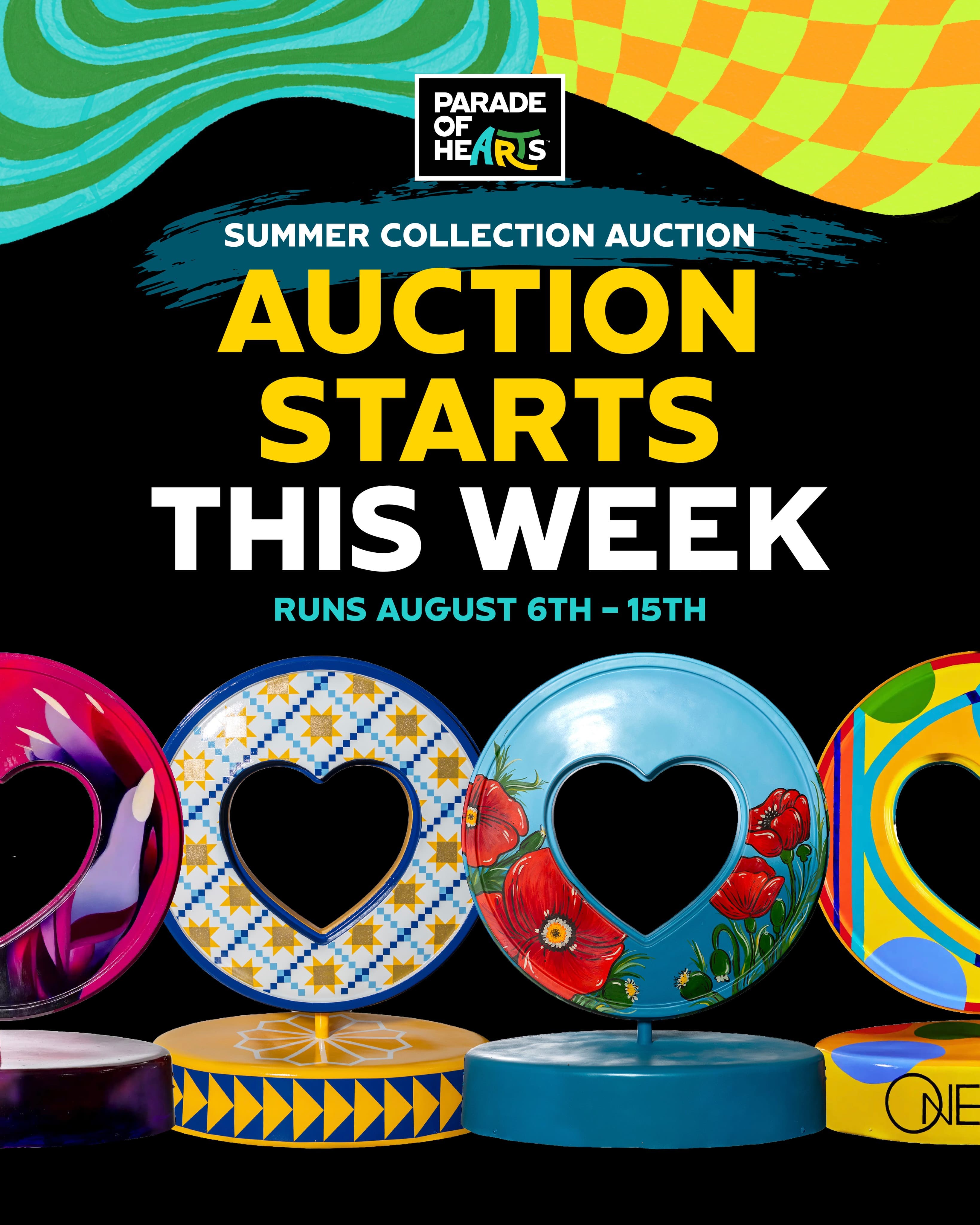 announcing the auction dates of august 6 - 15